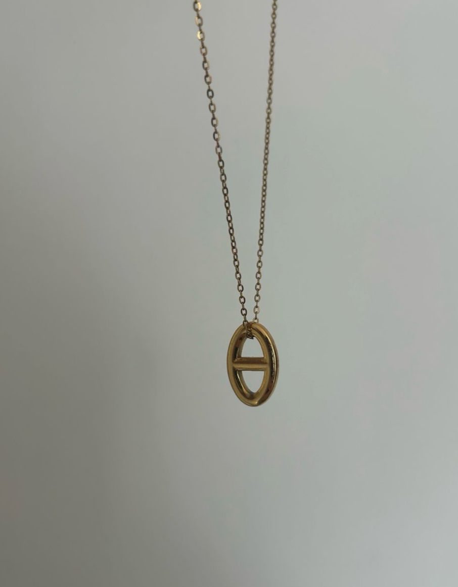 Collier maille marine