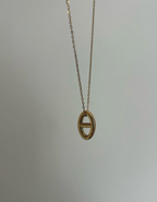 Collier maille marine