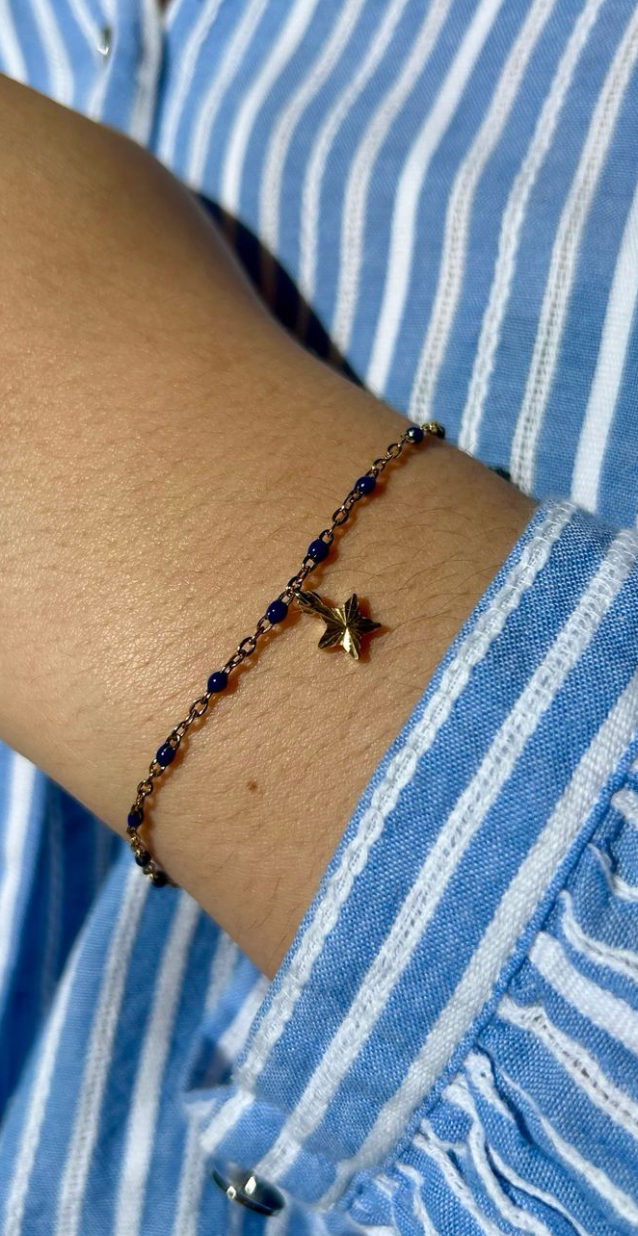 Bracelet étoilé bleu