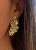 Boucles d'oreilles fleur doré