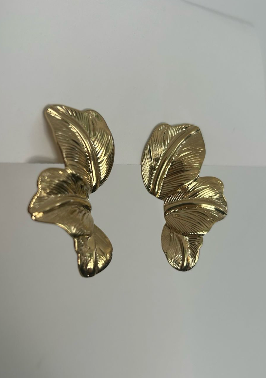 Boucles d'oreilles fleur doré