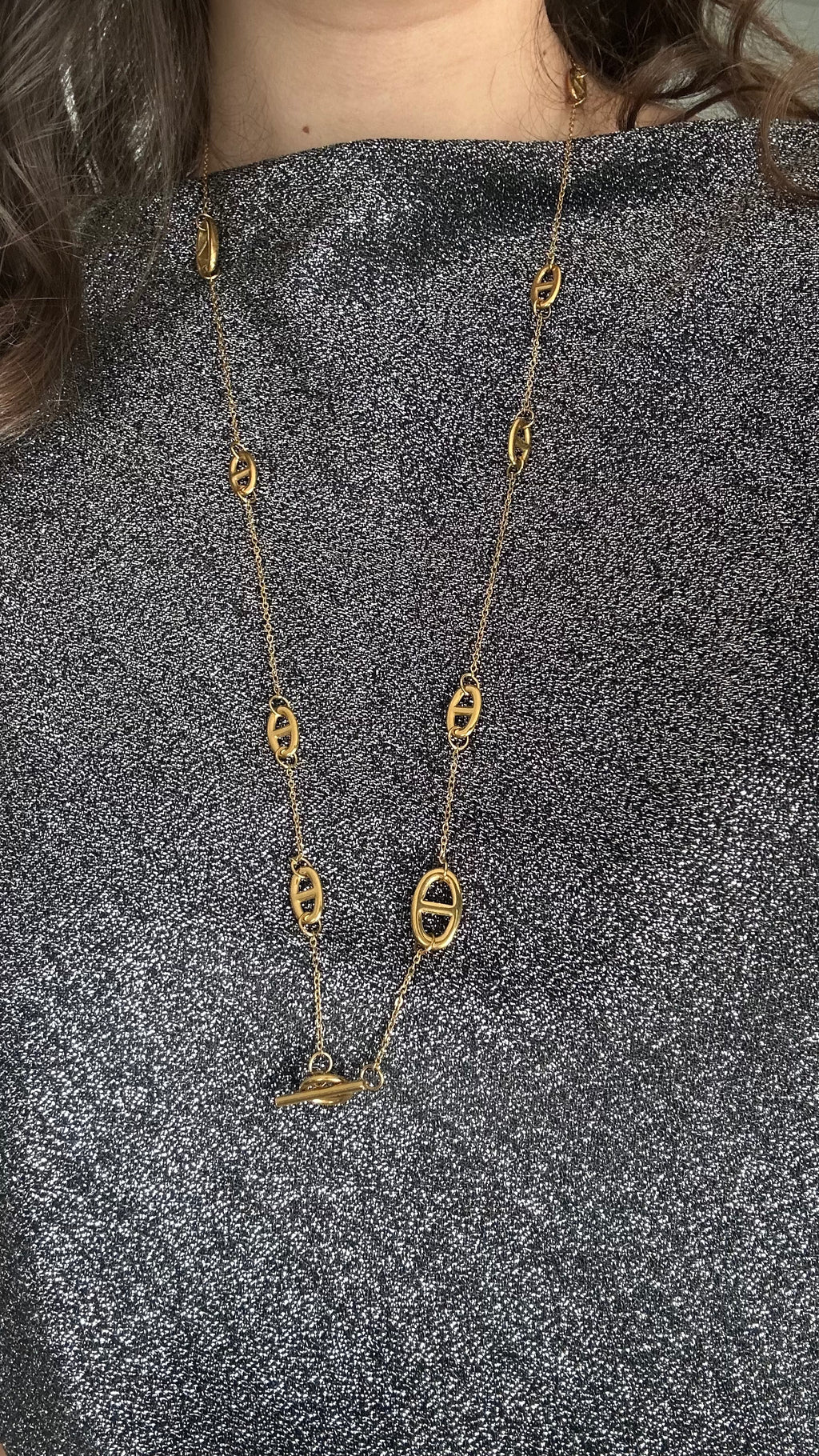 Sautoir Mailie marine