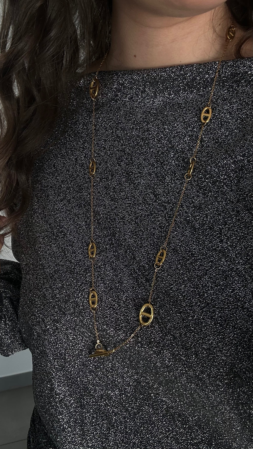 Sautoir Mailie marine