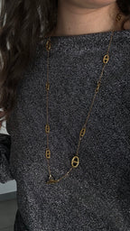 Sautoir Mailie marine