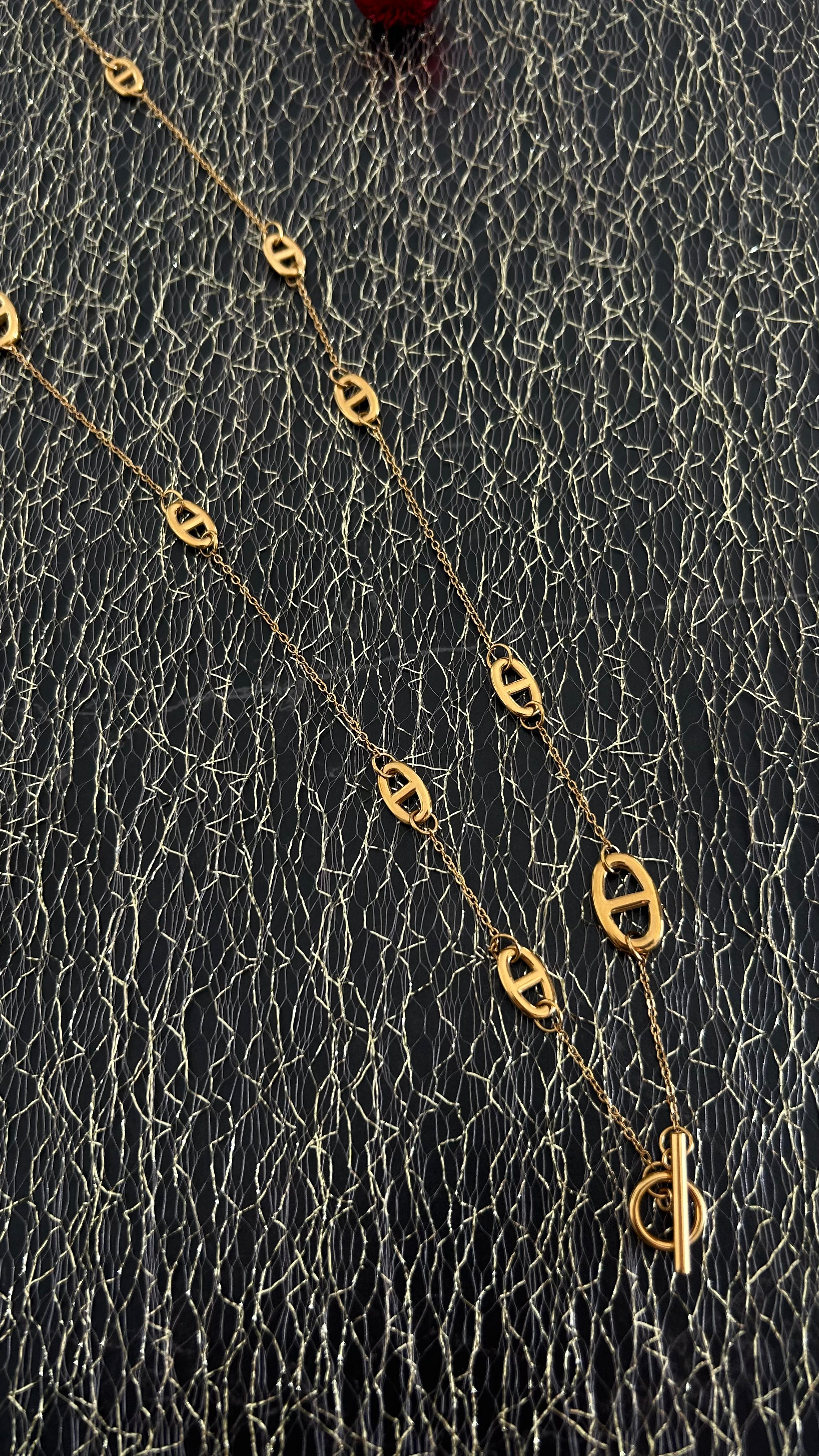 Sautoir Mailie marine