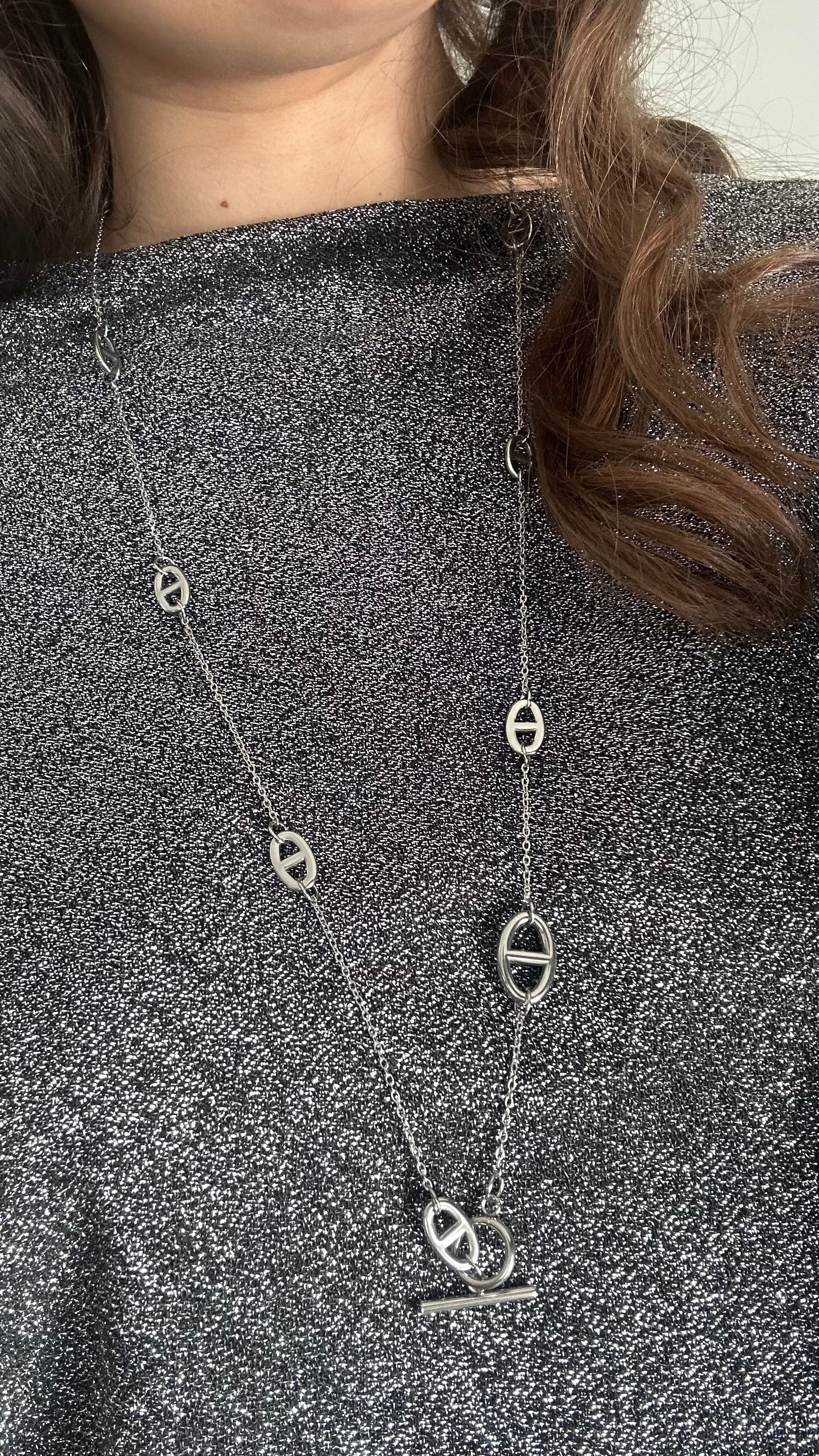 Sautoir Mailie marine