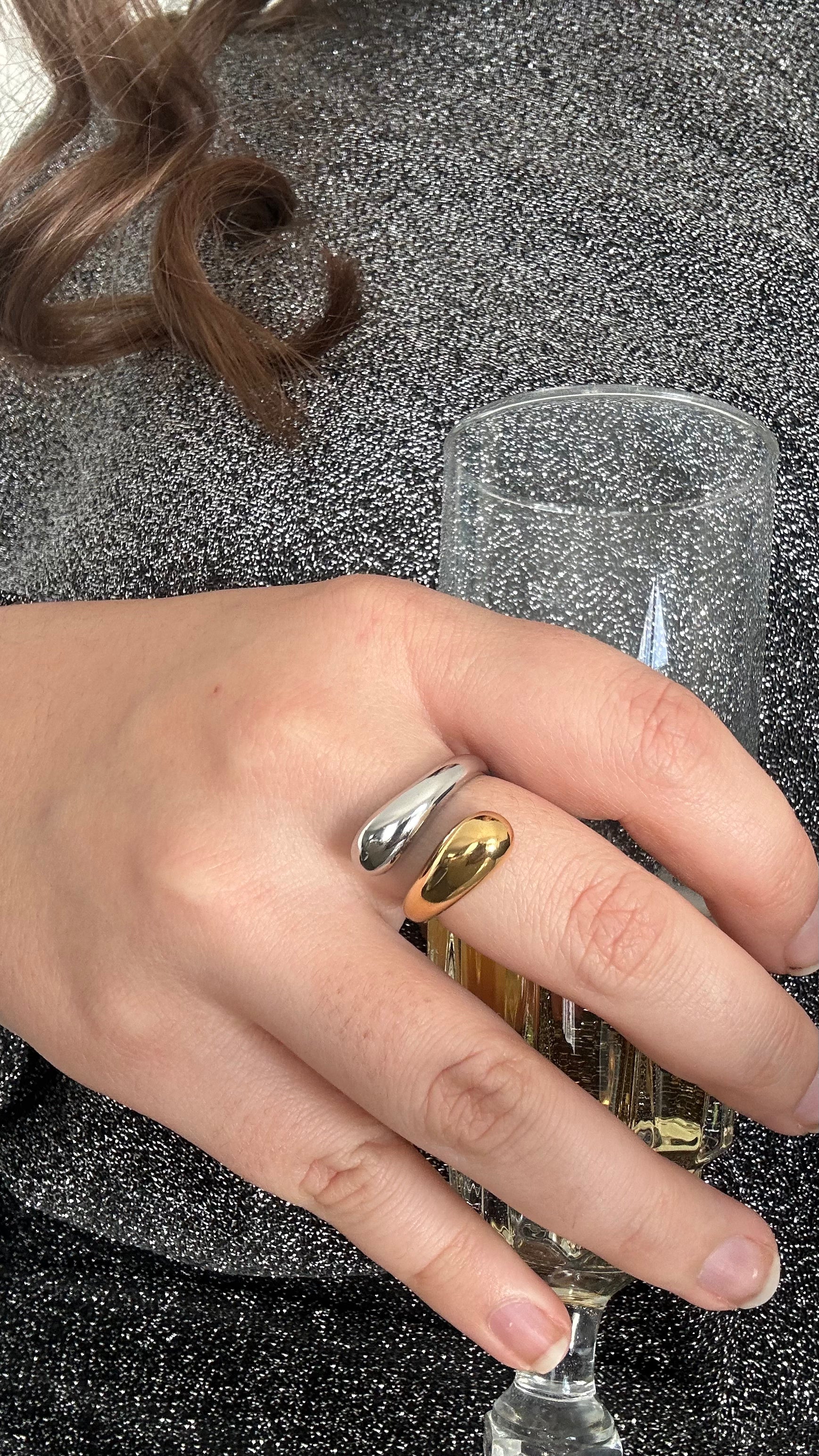 Bague double couleur