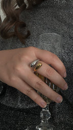 Bague double couleur