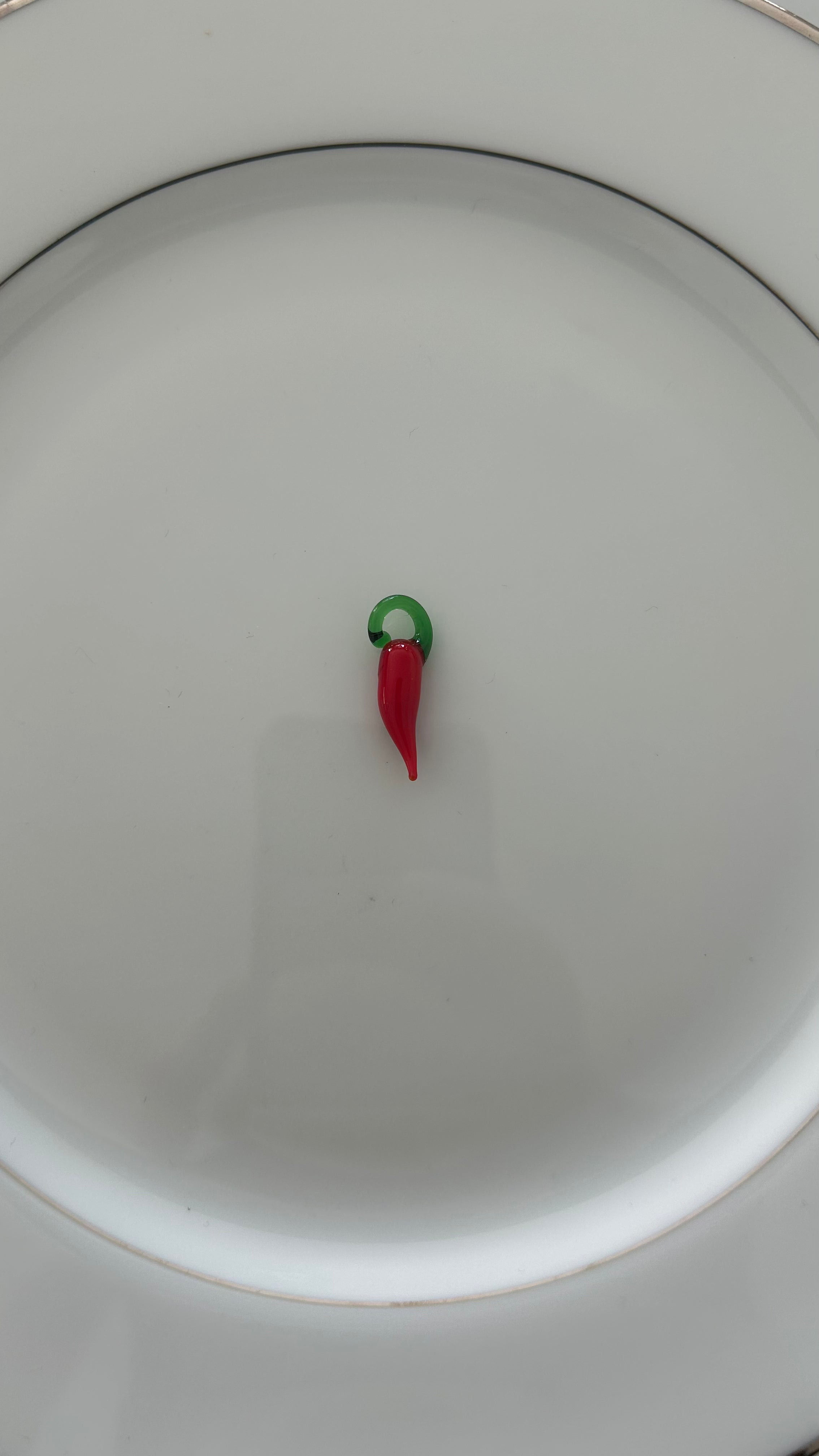 charmes piment en verre