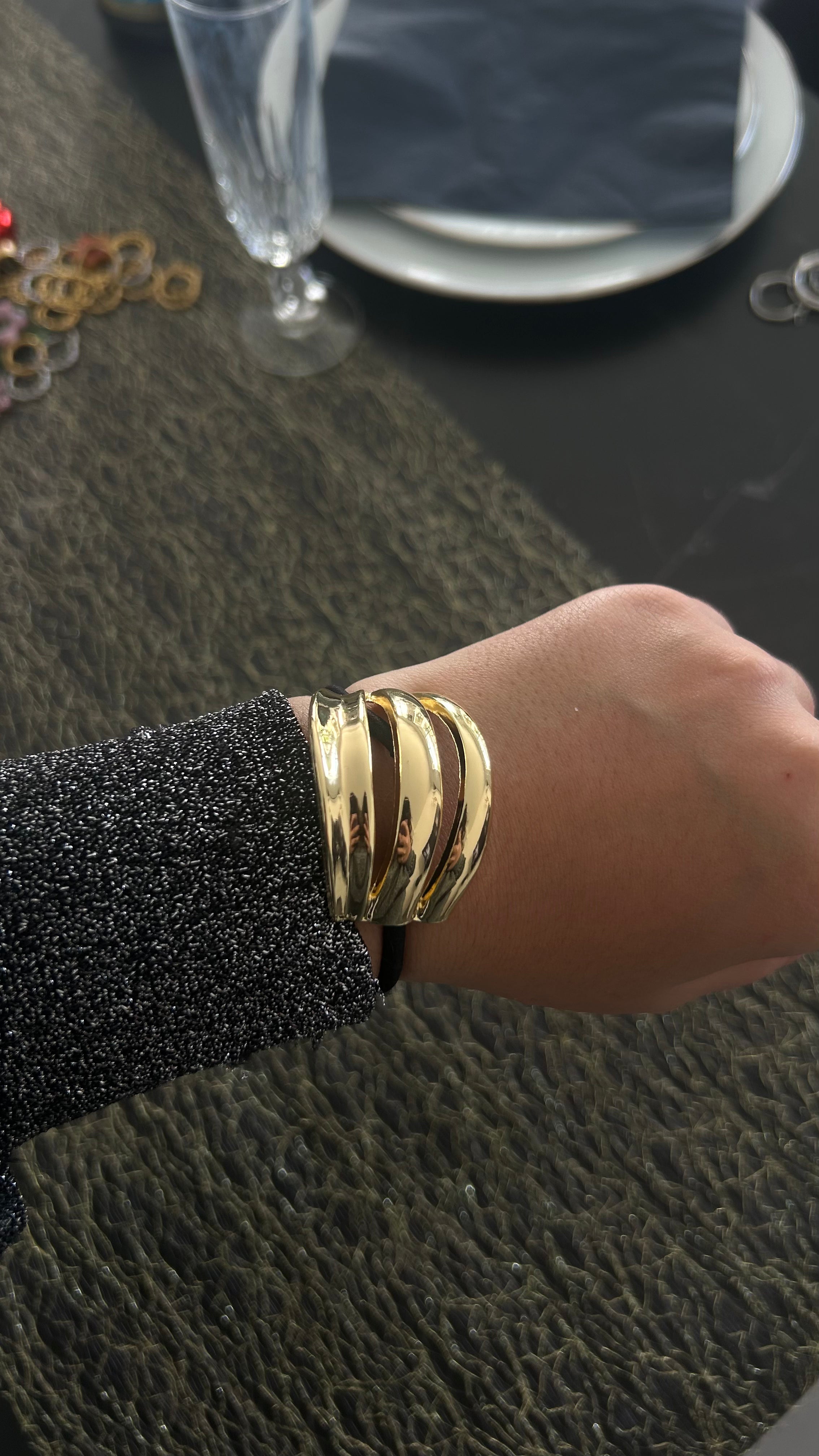 bijoux de cheveux triple