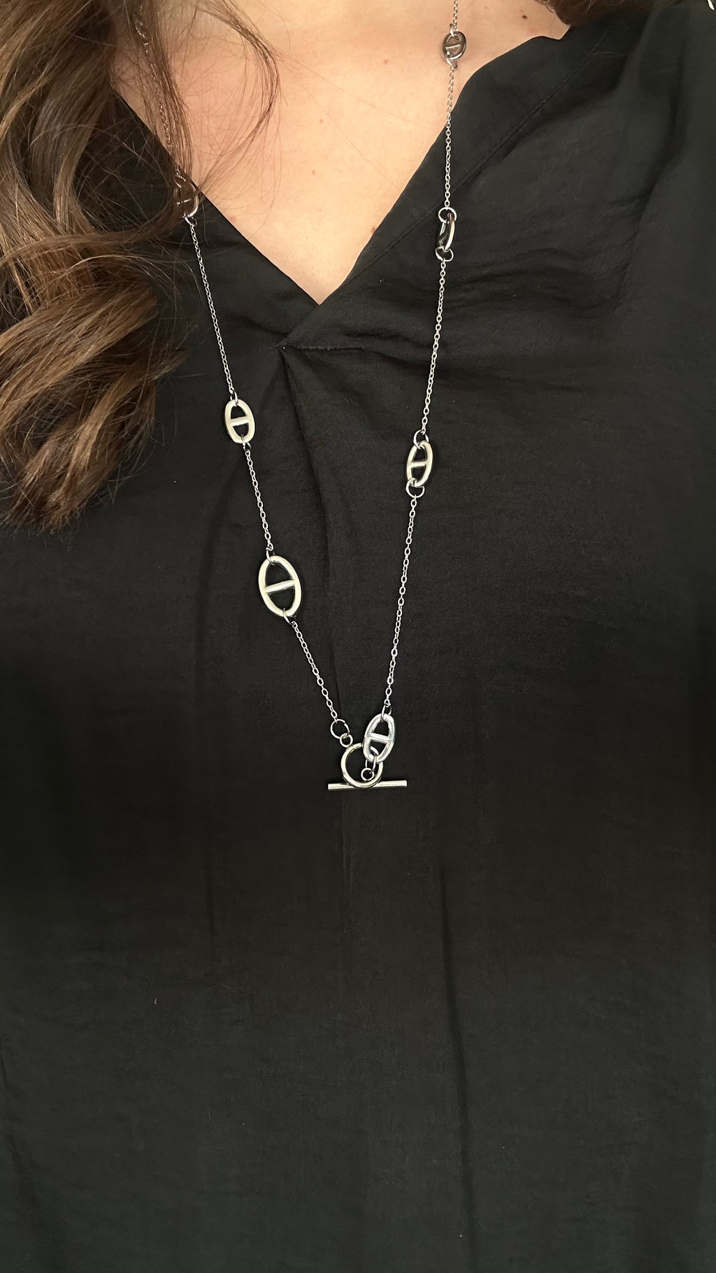 Sautoir Mailie marine