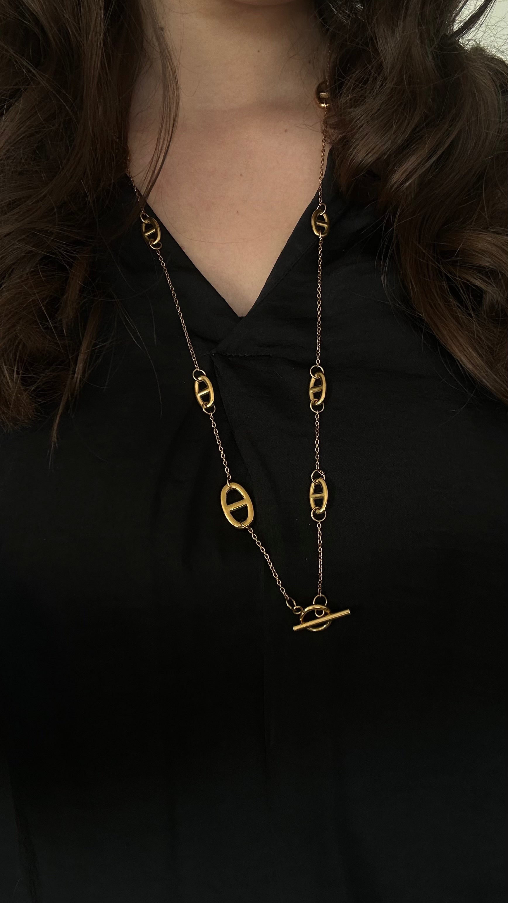 Sautoir Mailie marine